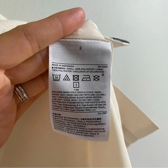 BANANA Republic  Cream and Black Mini Skirt Size 2 - Picture 9 of 11